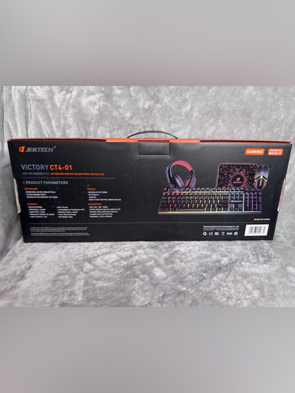 New Victory CT4-01 RGB Gaming Keyboard/Mouse/Headphone/Mousepad - Picture 2 of 2